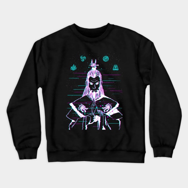 Avatar Roku Glitch Crewneck Sweatshirt by Silentrebel